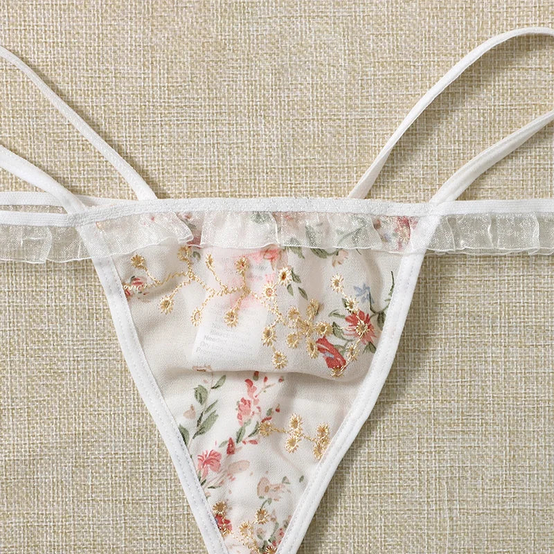 #PB Floral Corset Lingerie Set