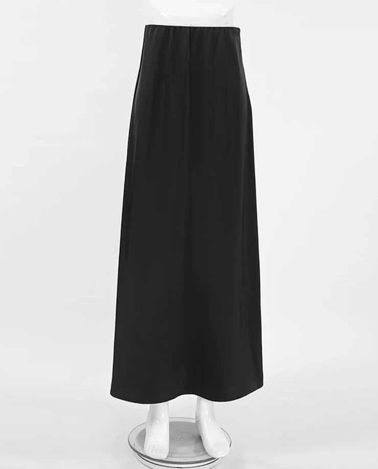 #PB Elegant Black Long Skirt