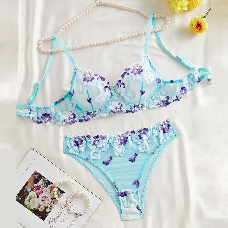 #PB Lingerie Blue Set