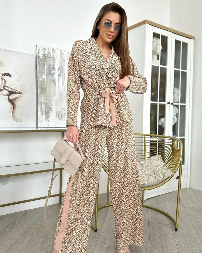 #PB Wide Leg Pants Suit