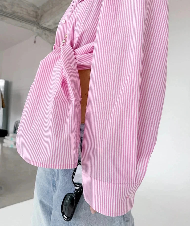 #PB Pink Stripe Shirts