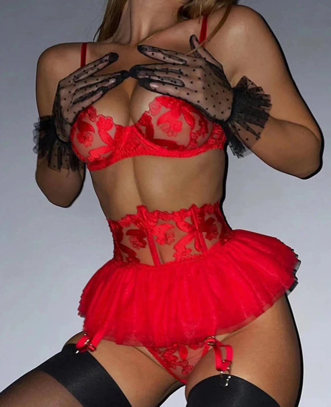 #PB Fancy Lingerie Lace Erotic Set