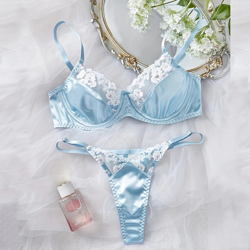 #PB Blue Lingerie Set