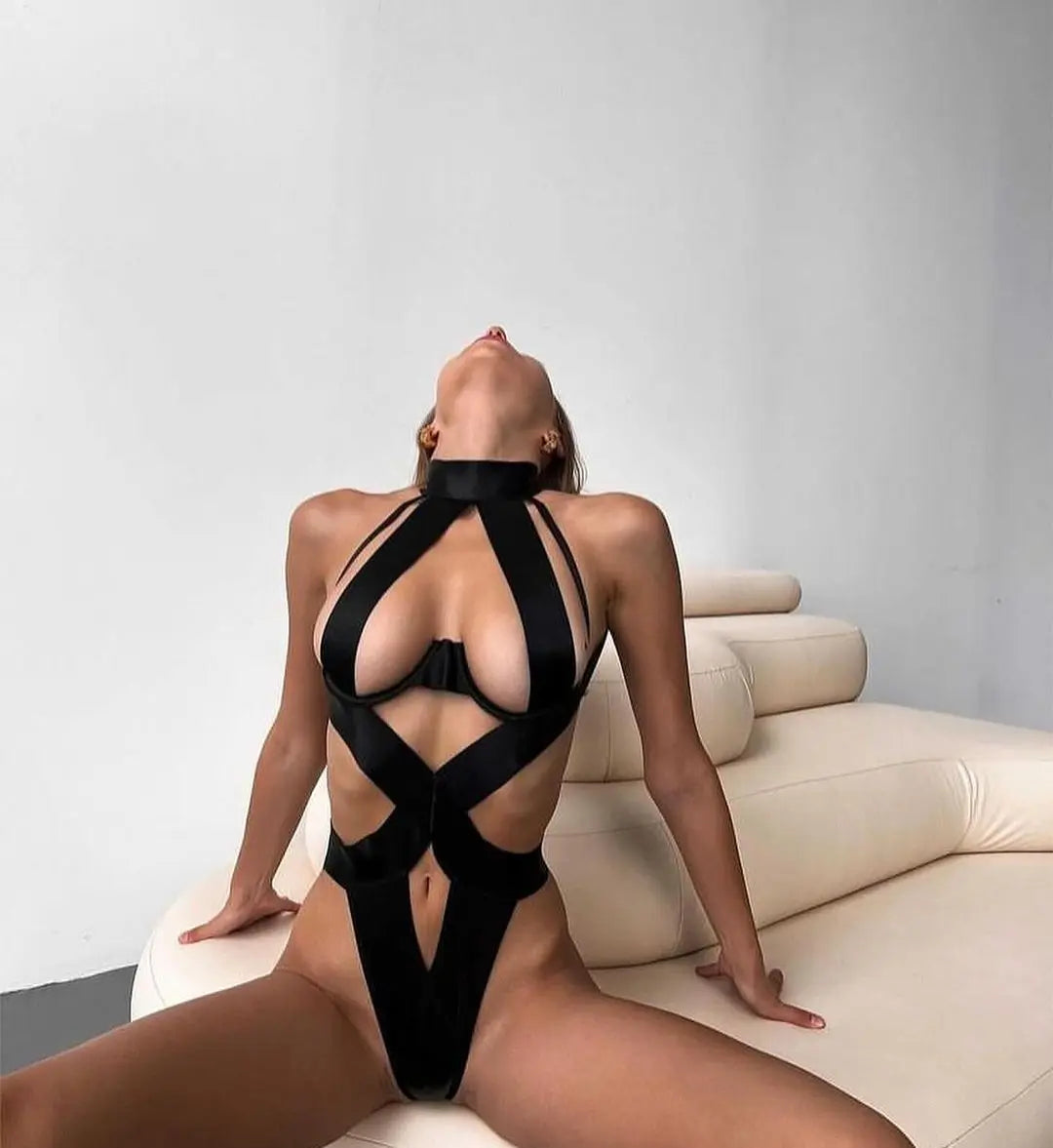 #PB Bandage Lingerie Bodysuit