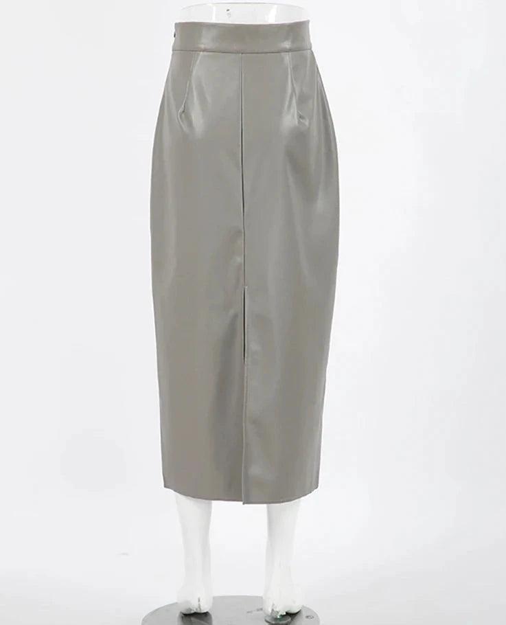 #PB Office High Waist Straight Skirt