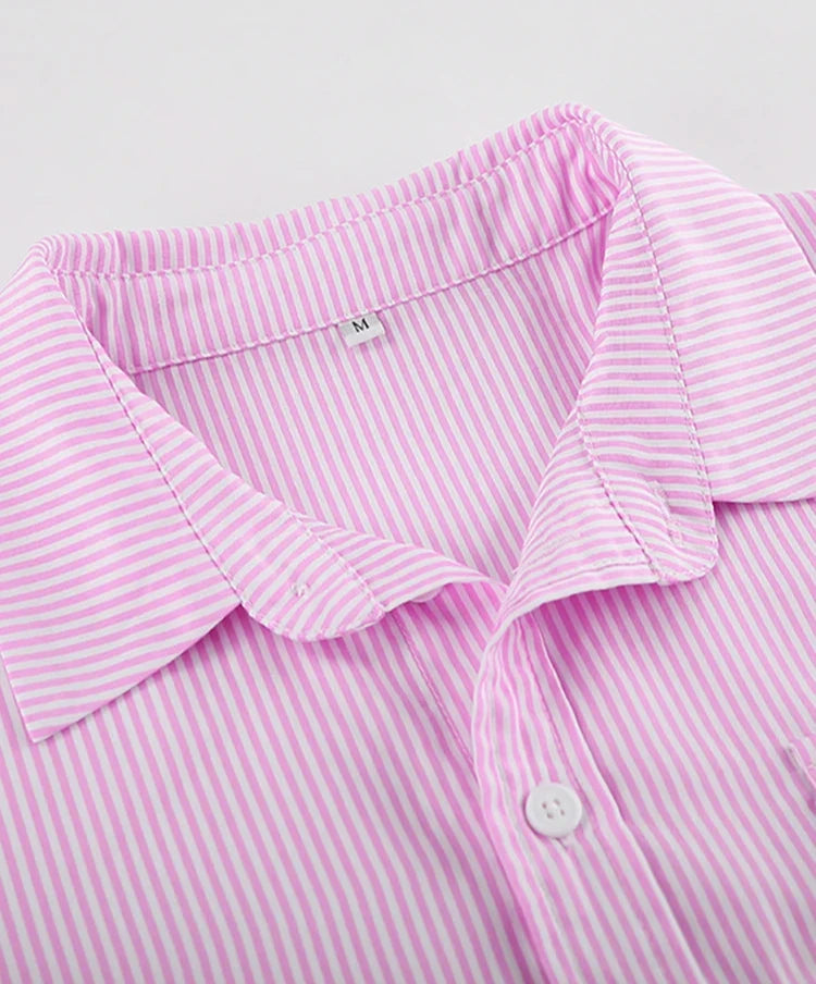 #PB Pink Stripe Shirts