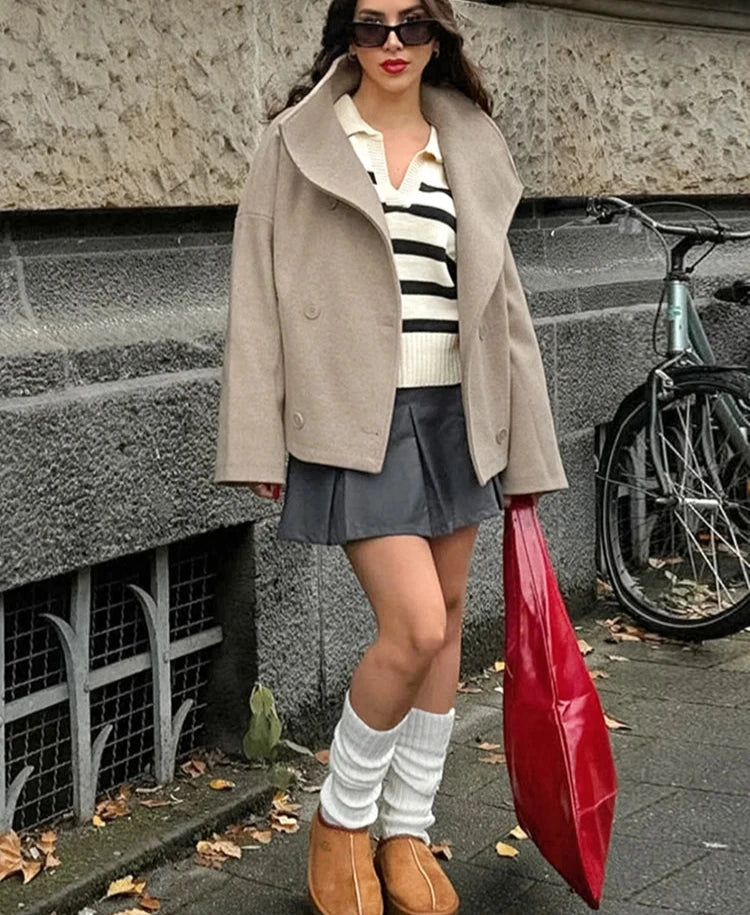 #PB Wool Khaki Coat