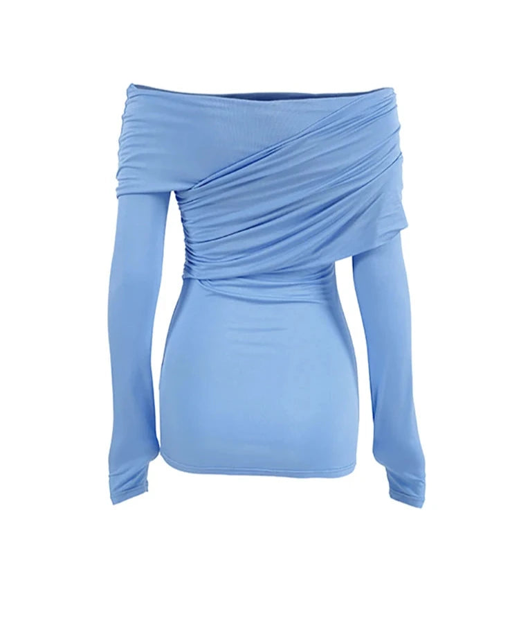 #PB Irregular Blue Cross Top