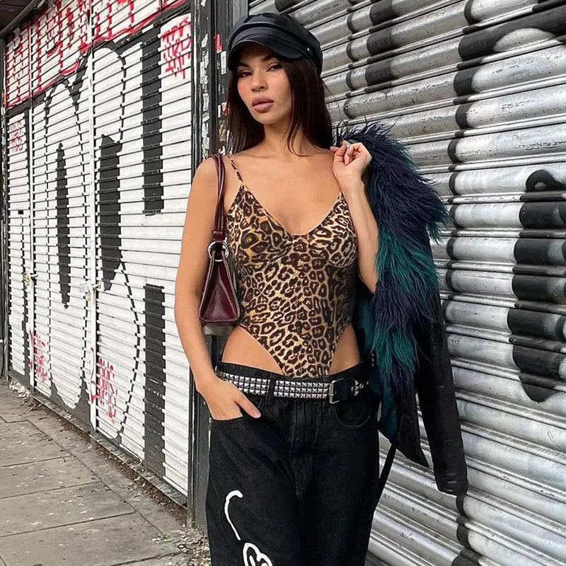 #PB Leopard Print Bodysuit