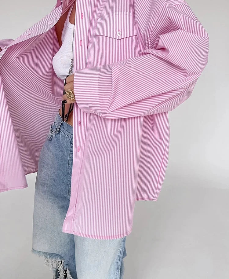 #PB Pink Stripe Shirts