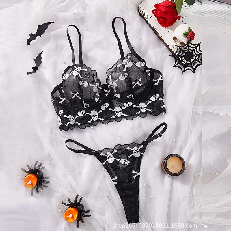 #PB Lingerie Embroidery Mesh Set