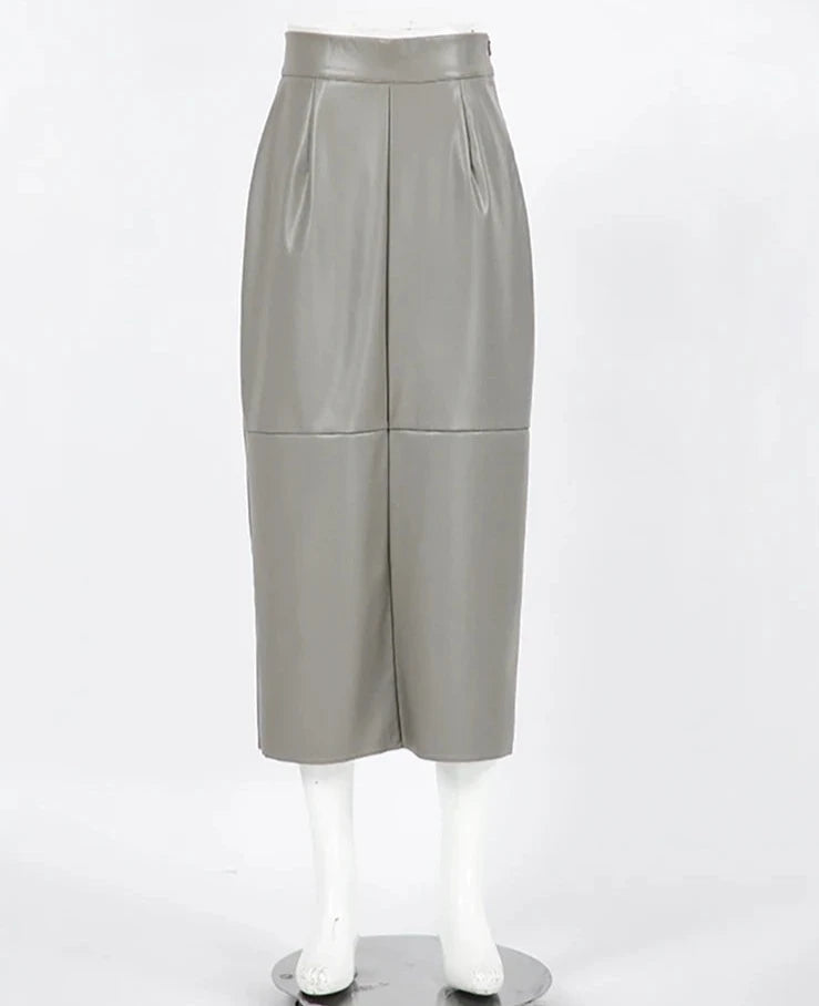 #PB Office High Waist Straight Skirt