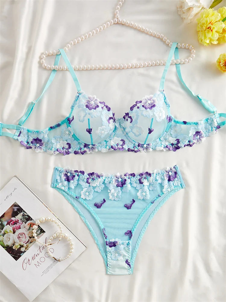 #PB Lingerie Blue Set