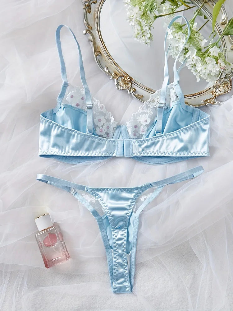 #PB Blue Lingerie Set