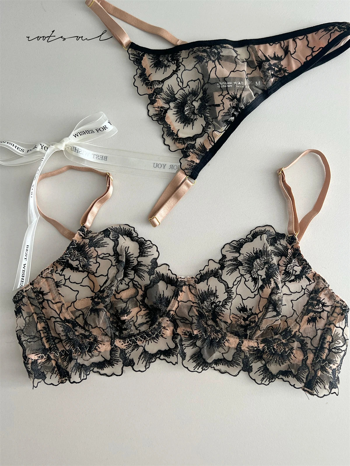 #PB Vintage Floral Lingerie Set