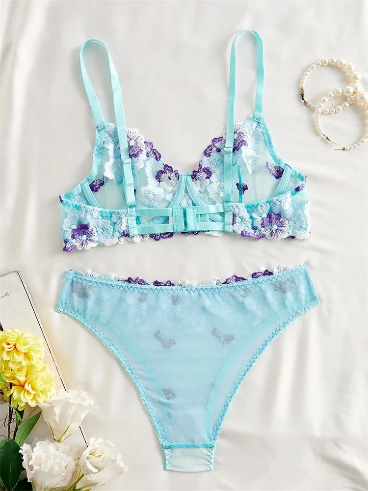 #PB Lingerie Blue Set