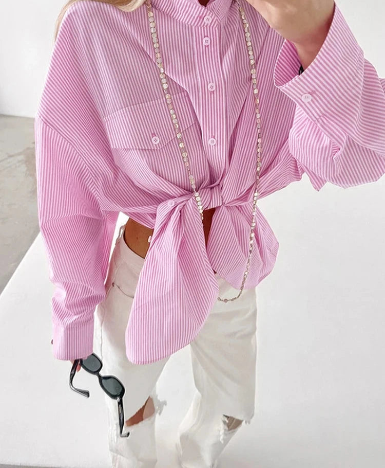 #PB Pink Stripe Shirts