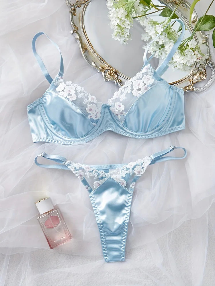 #PB Blue Lingerie Set