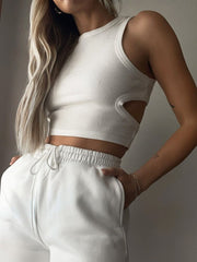 #PB Cut Out Cropped Top