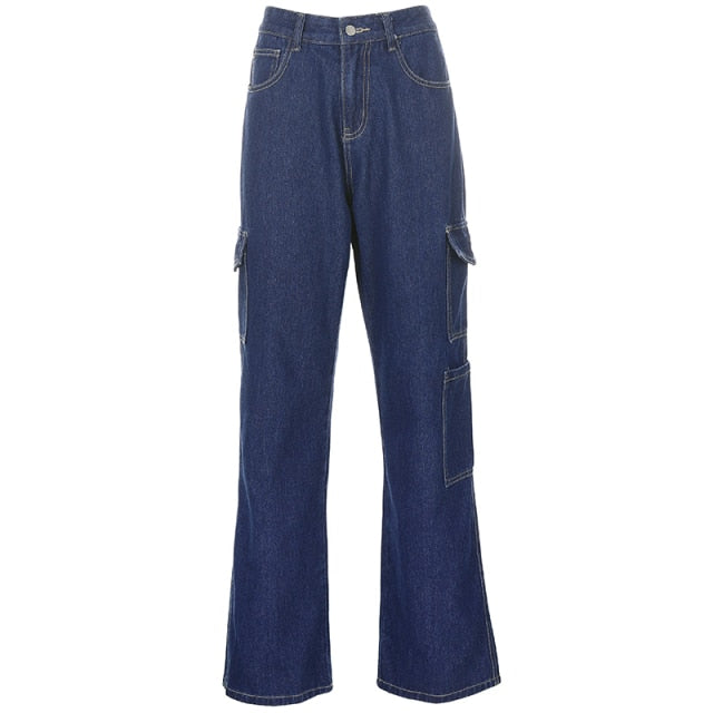 #PB Sweetown Solid Baggy Jeans - passionbarn.com