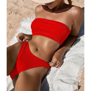 #PB One Shoulder Bikini Set - passionbarn.com